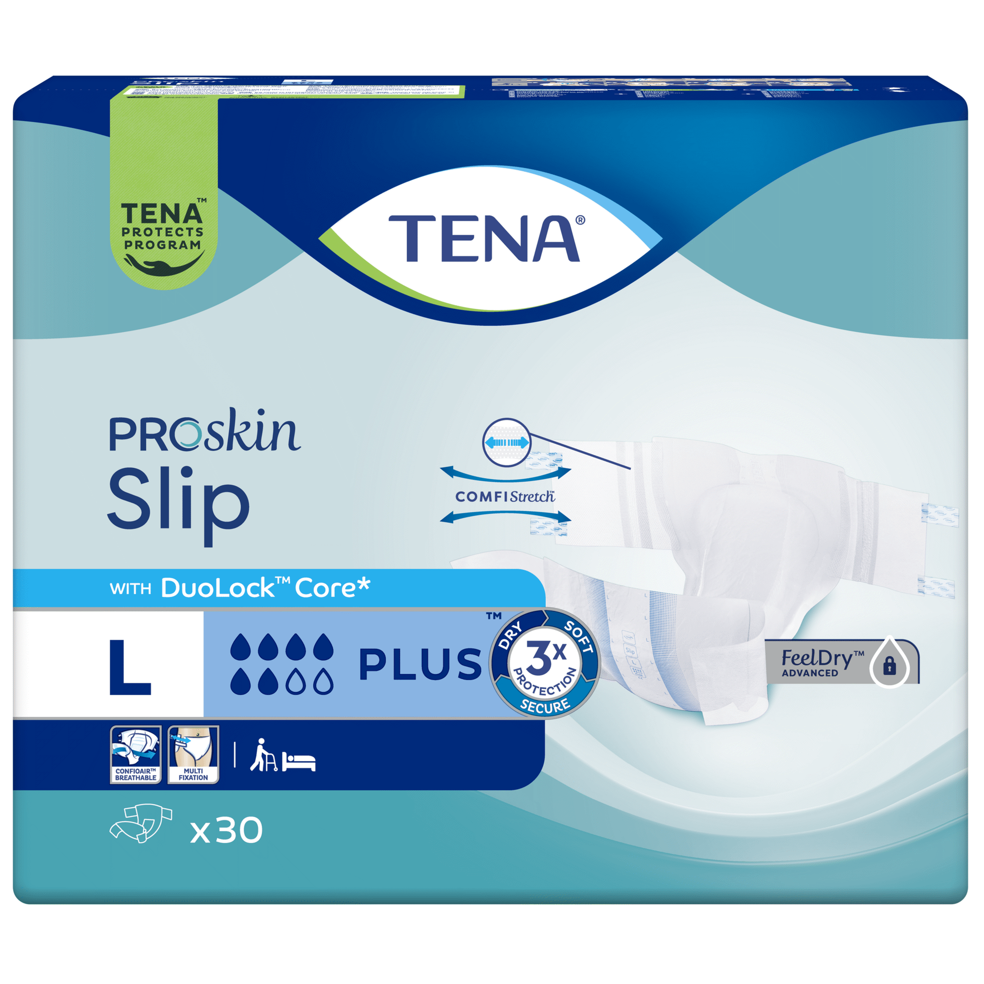 Fraldas Incontin&ecirc;ncia Slip Plus L Tena