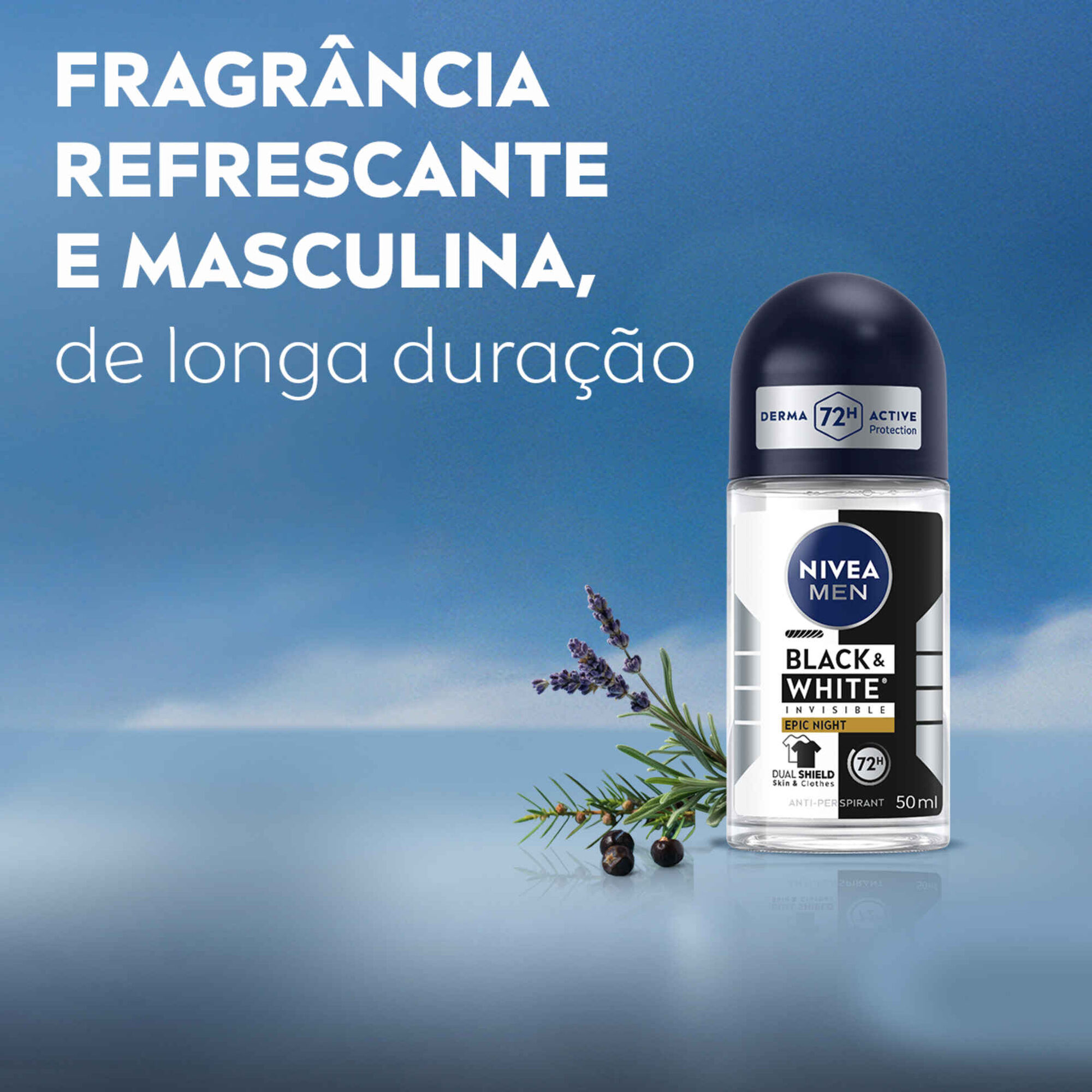 Desodorizante Roll On Black&White Epic Night Nivea Men