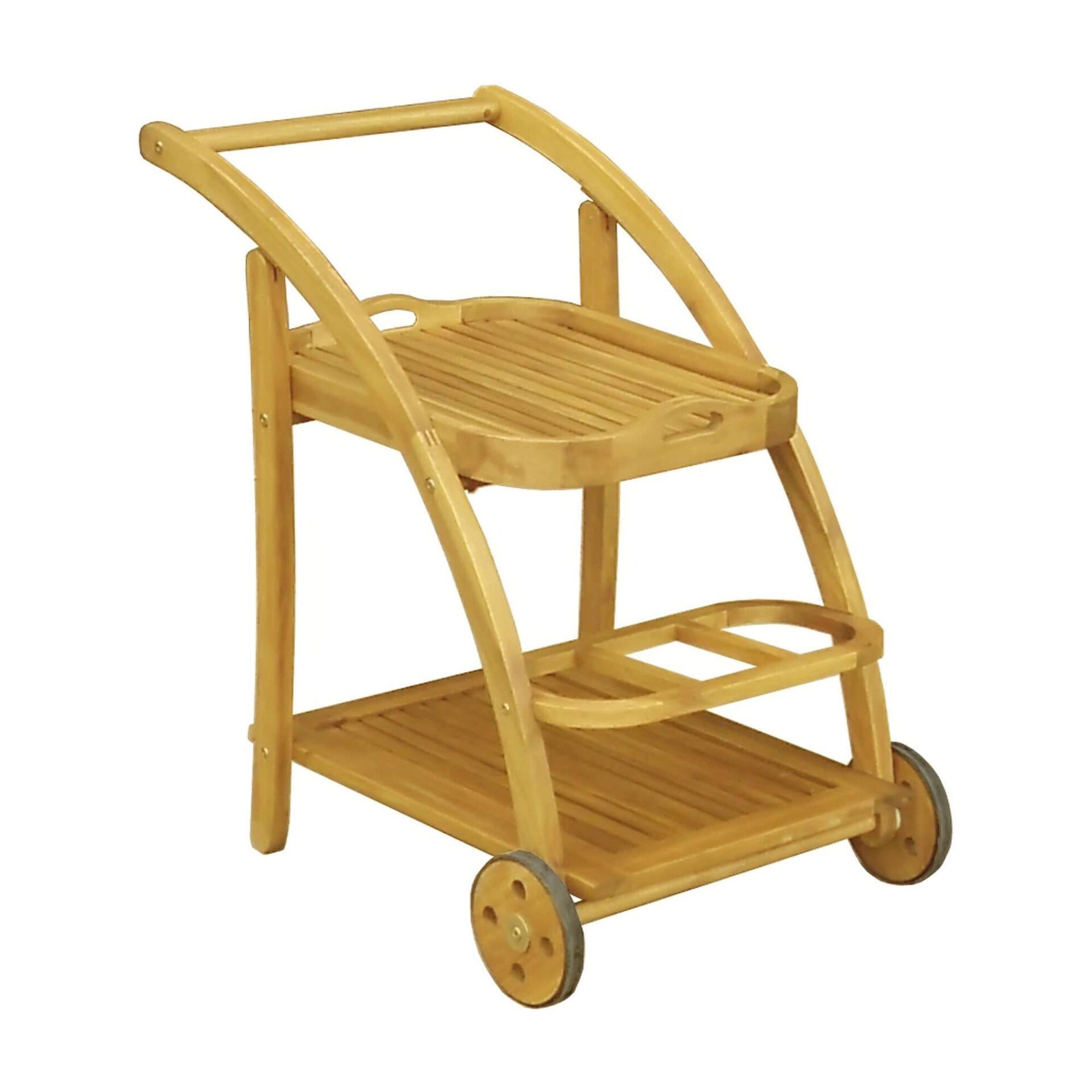 Carrinho de Apoio Madeira Ac&aacute;cia
