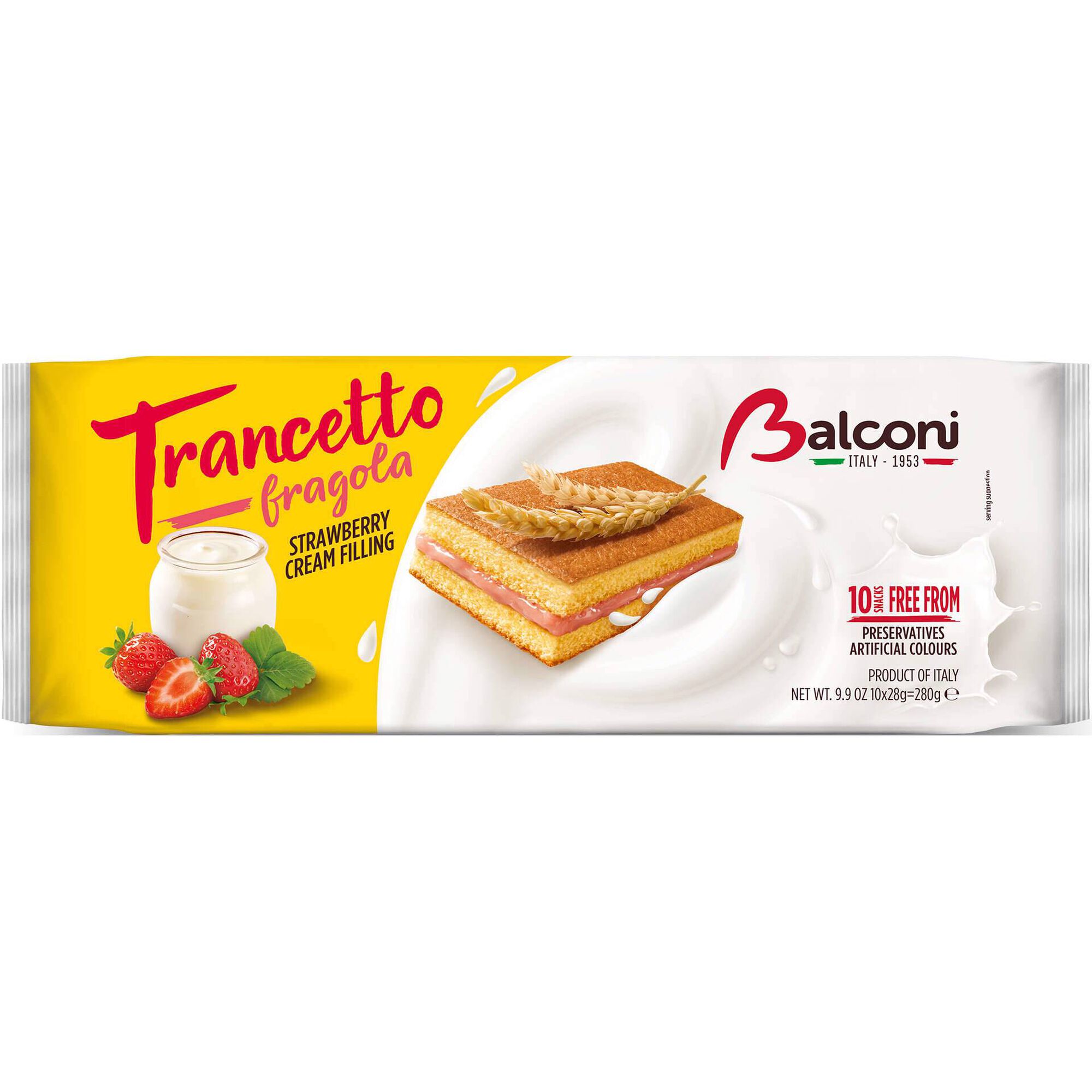 Bolo Trancetto com Recheio Morango