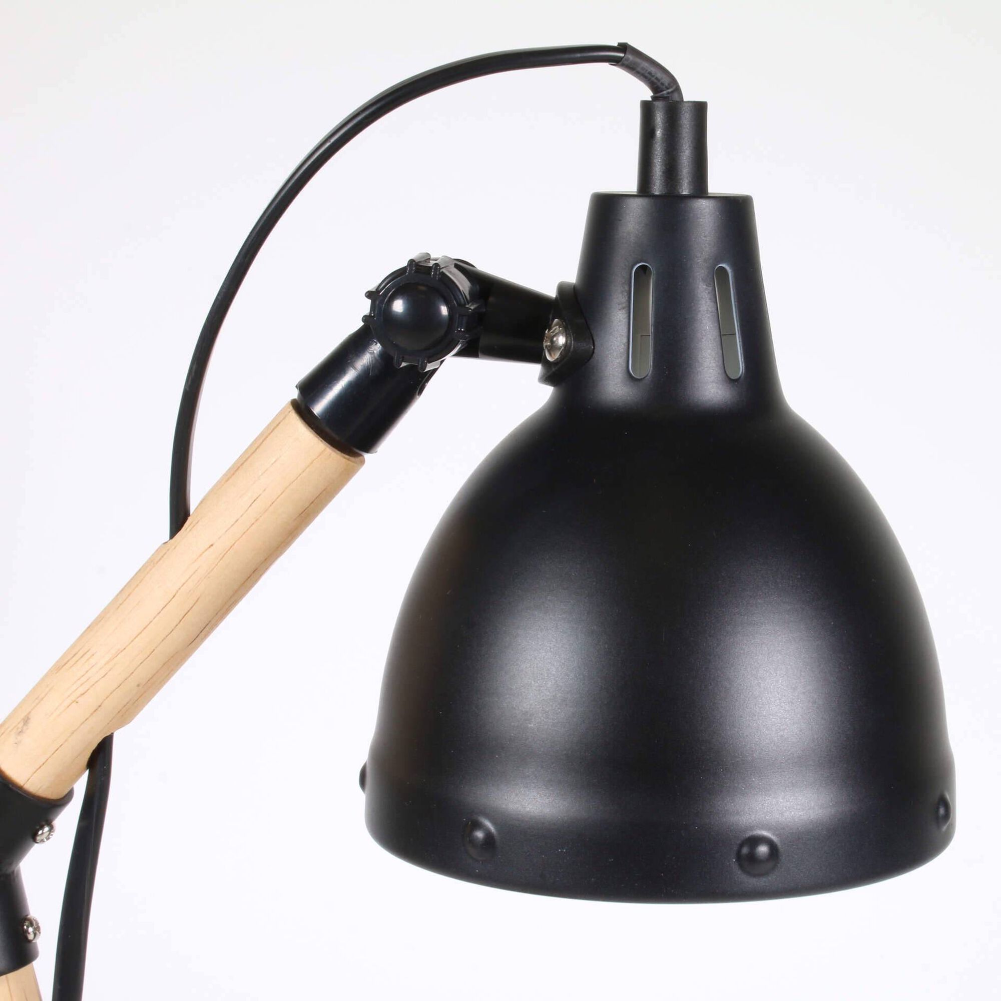 Candeeiro de Mesa Metal Preto&nbsp; Kasa