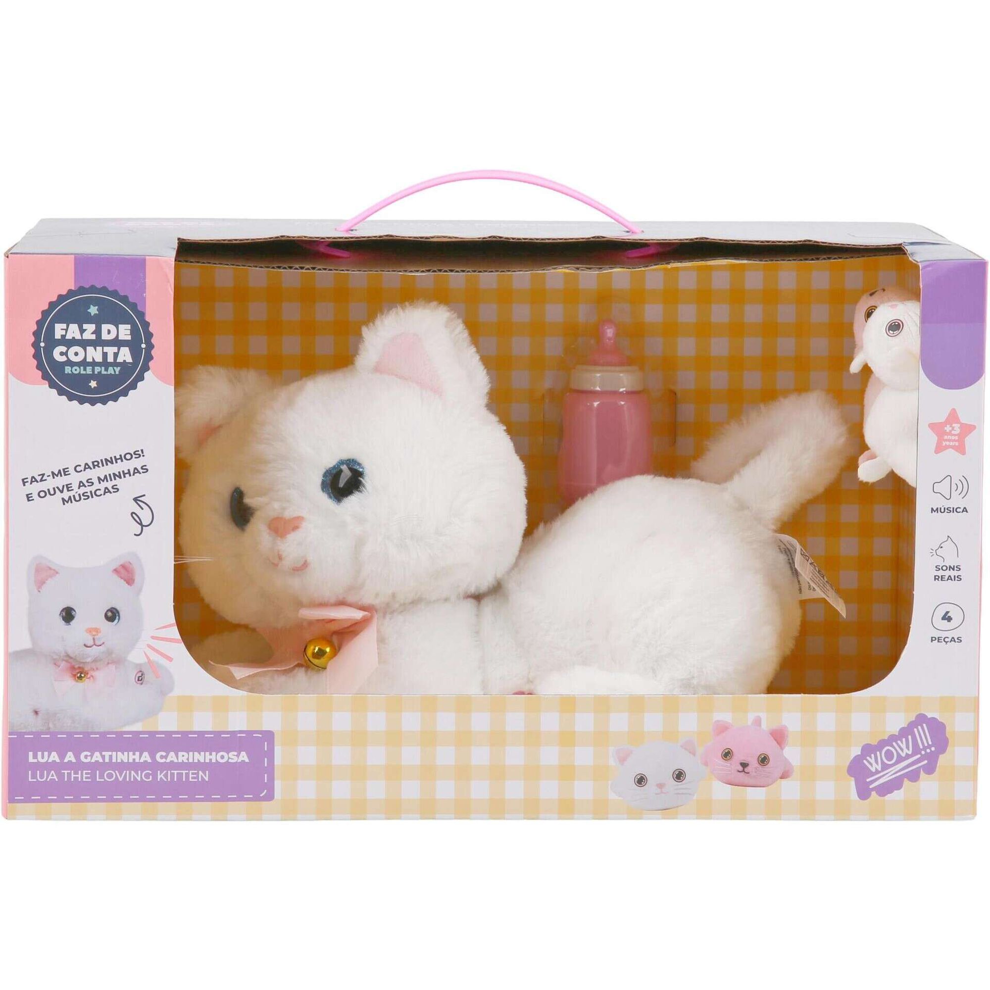 Zoko Faz de Conta - Peluche Lua Gatinha Carinhosa (v&aacute;rios modelos)