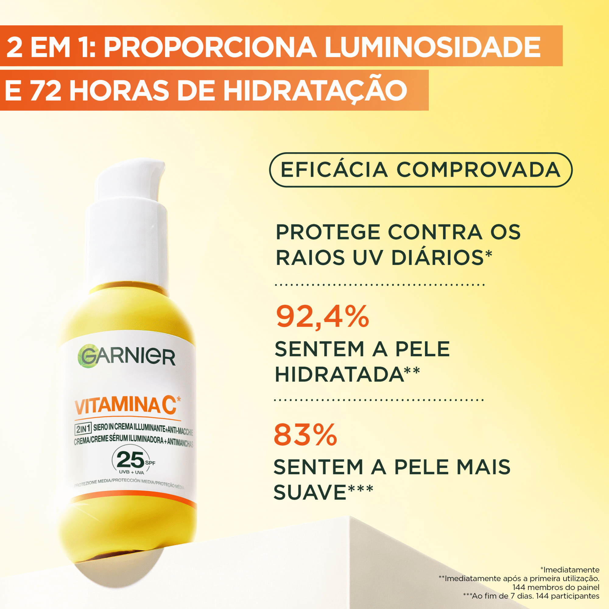 S&eacute;rum Facial Vitamina C FPS 25 Garnier Skin Active