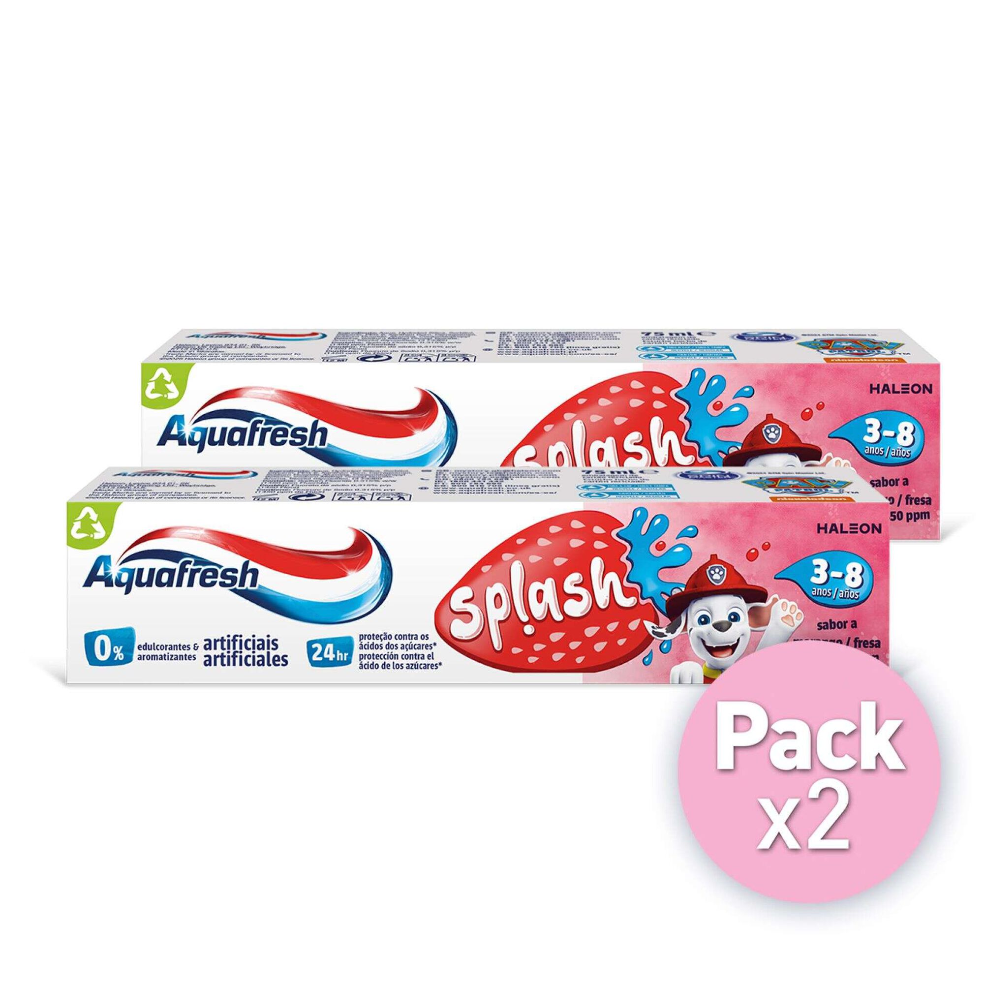 Pasta de Dentes Criança Splash Morango 3 a 8 Anos
