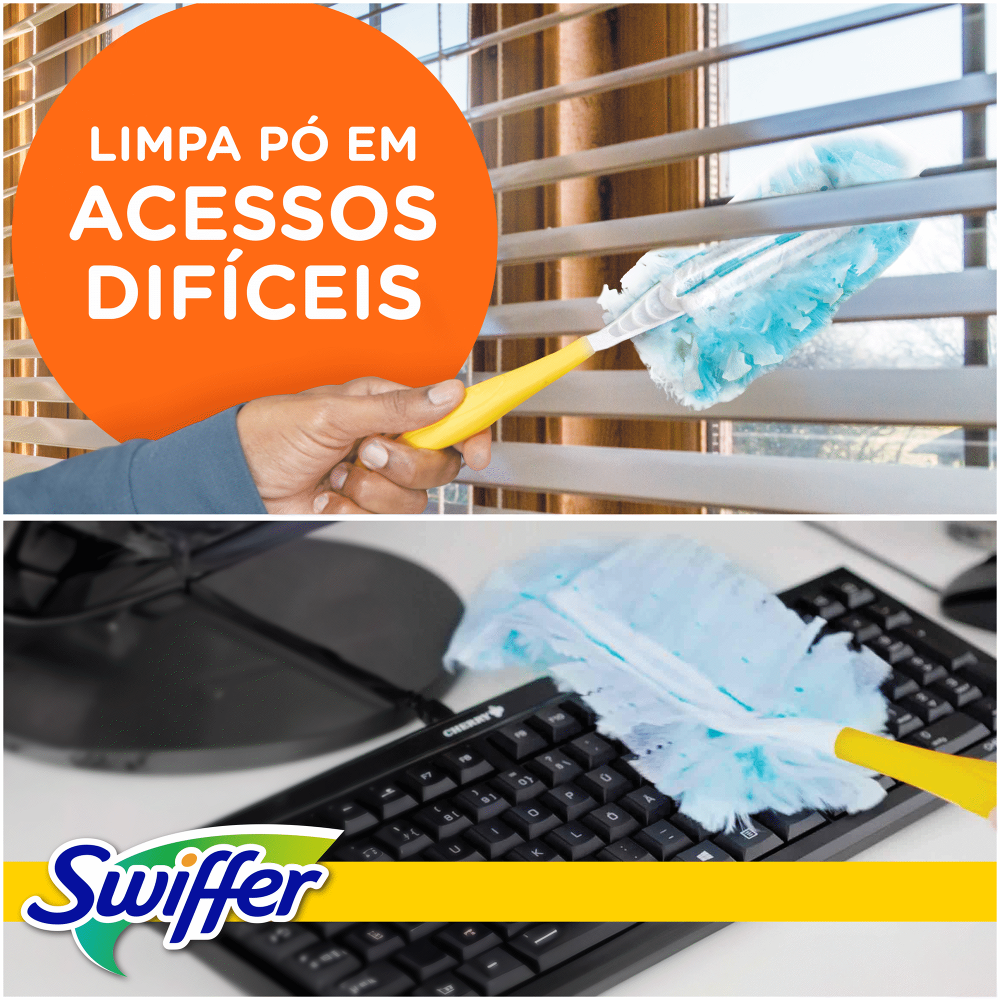 Espanador com 3 Recargas Pink Edi&ccedil;&atilde;o Limitada Swiffer