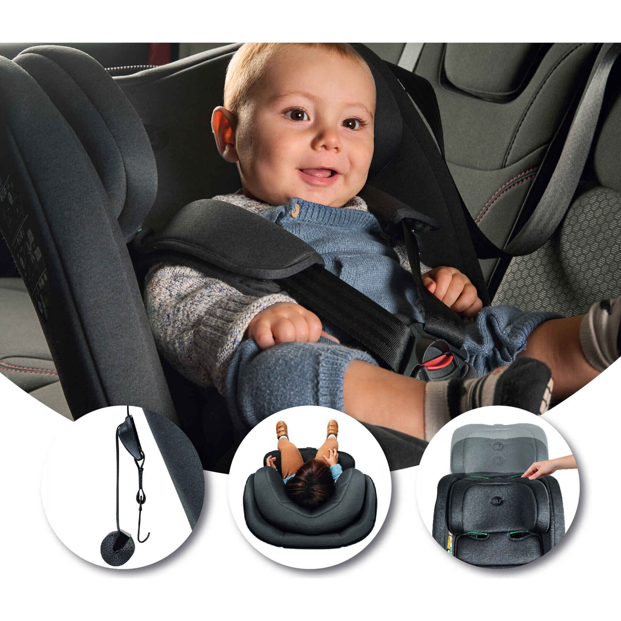 Cadeira Auto I-Size 40-150cm Isofix Rotativa Corfú