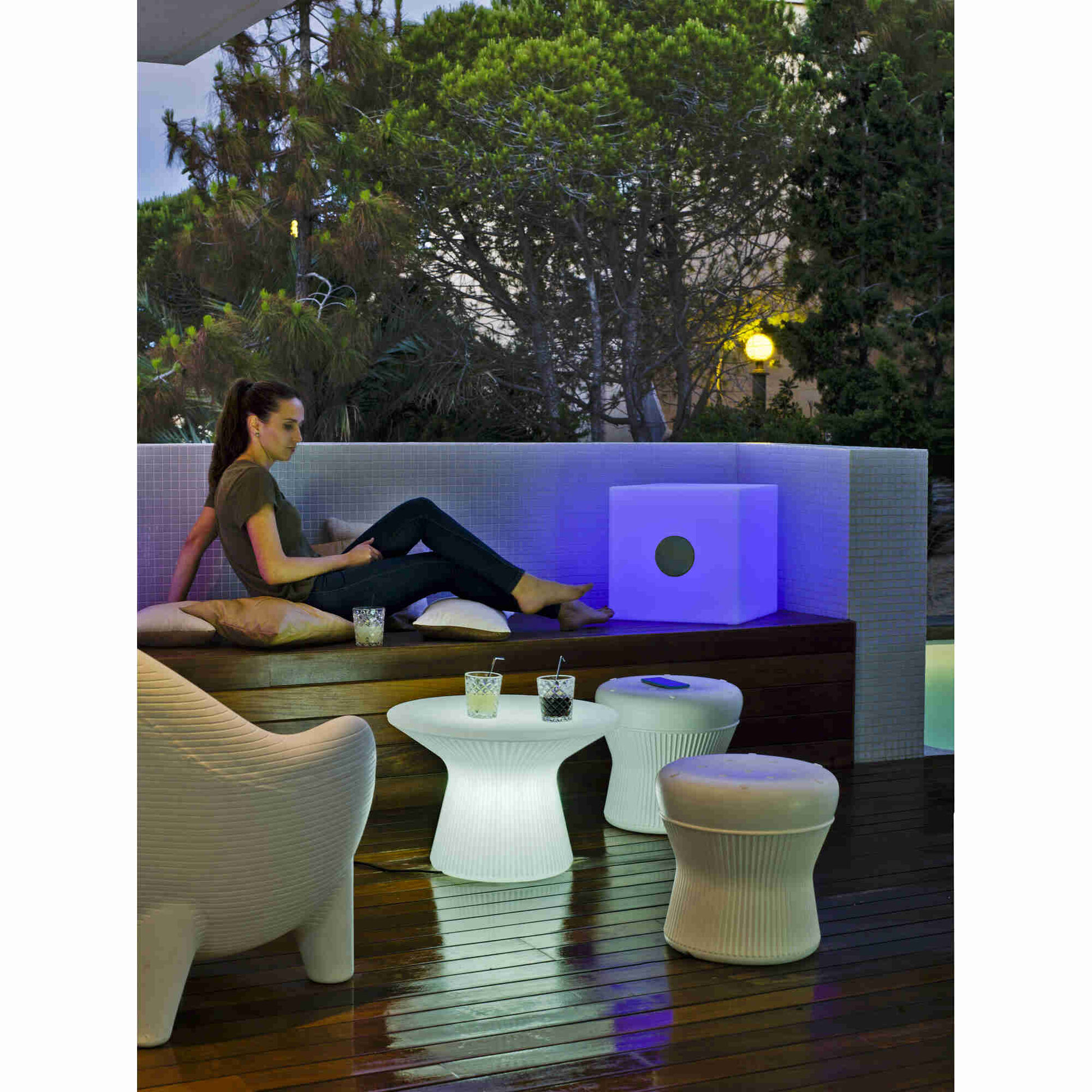 Candeeiro Exterior com Coluna 45 cm New Garden