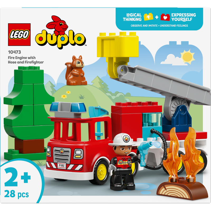 LEGO Duplo - Camião dos Bombeiros com Mangueira e Bombeiro - 10473