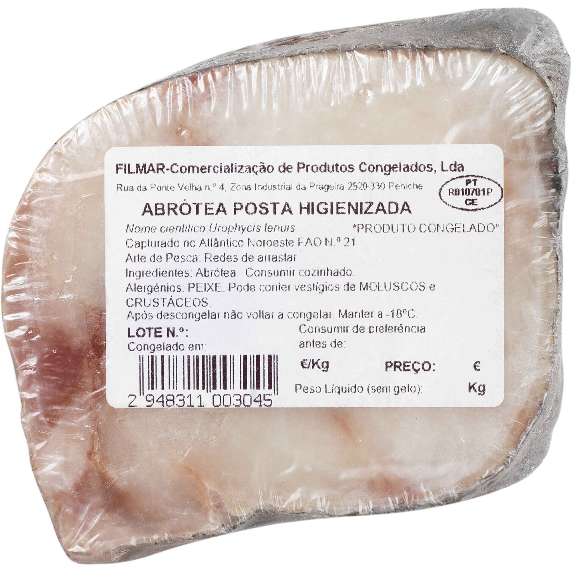 Posta de Abrótea Higienizada Congelada Posta de Abrótea Higienizada Congelada