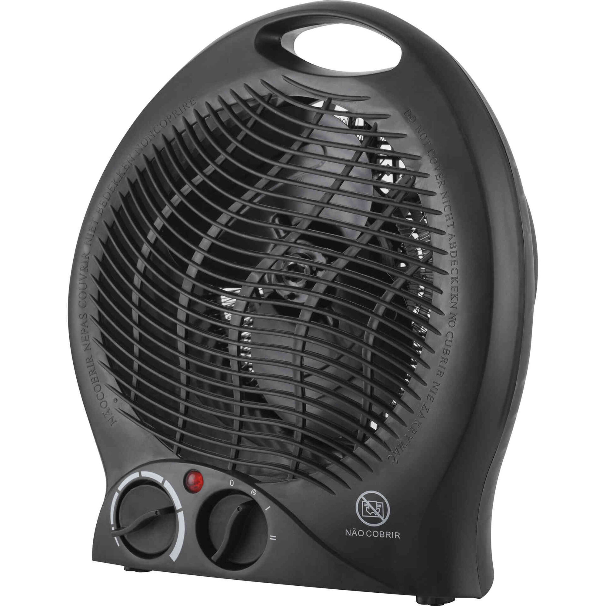 Termoventilador Compacto Portátil Preto