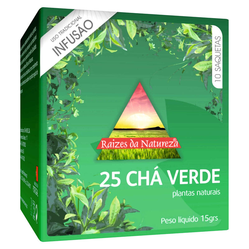 Infusão Chá Verde Nº25 Saquetas Raízes da Natureza