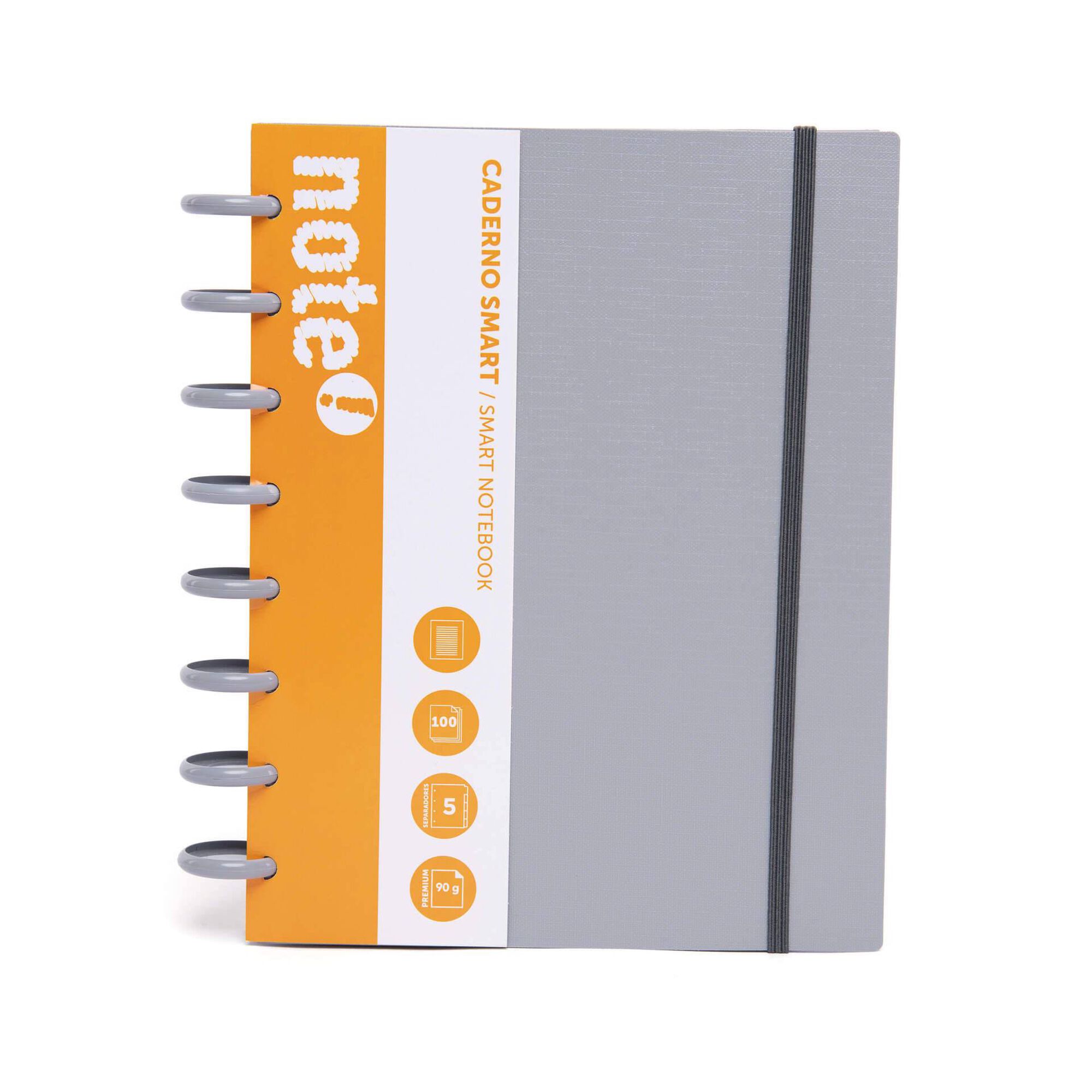 Caderno Smart A5 Cinza