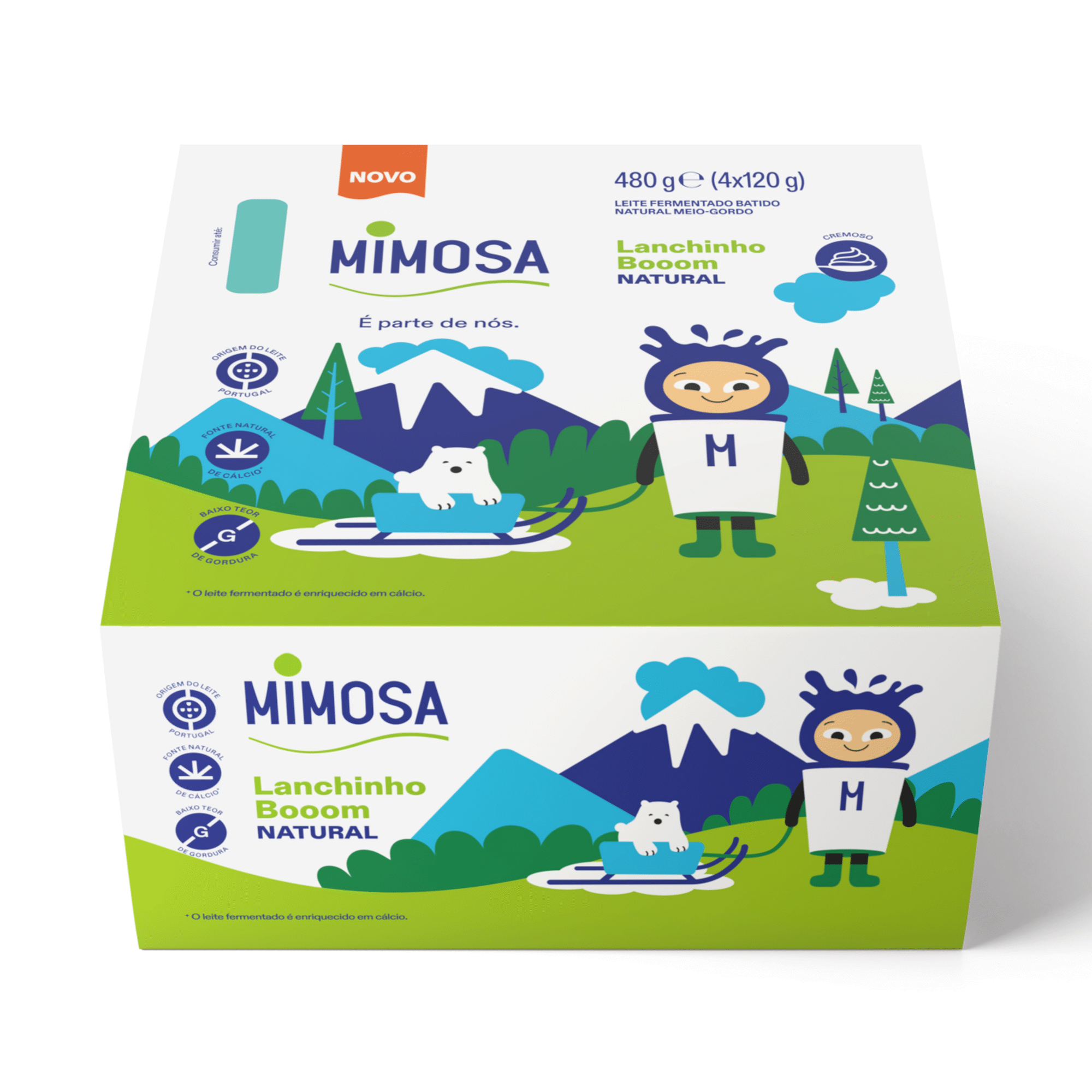 Iogurte Polpa Natural Infantil Lanchinho Booom Mimosa