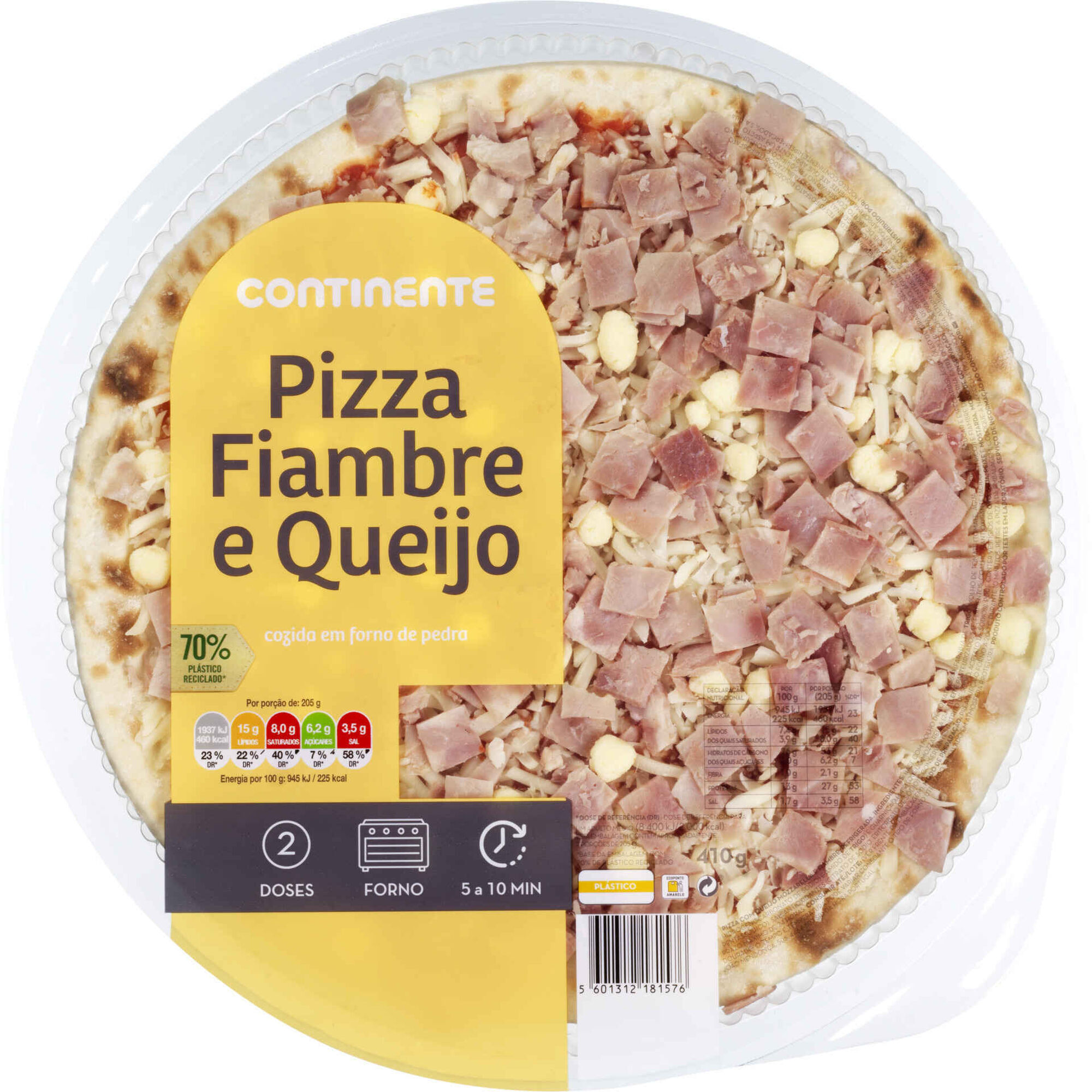 Pizza Fresca de Fiambre e Queijo