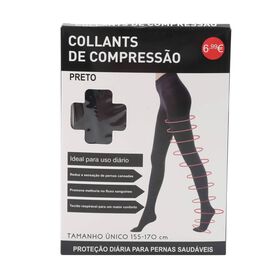 Collants de Compress&atilde;o Pretos Tamanho &Uacute;nico Bazar&atilde;o