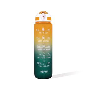 Garrafa Plástico 1L Laranja e Verde Tritan Garrafa Plástico 1L Laranja e Verde Tritan