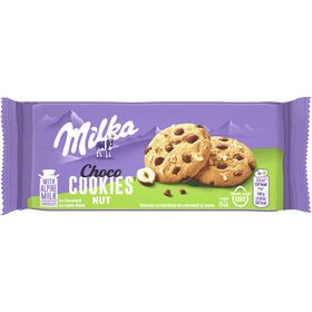 Bolachas Cookies com Pepitas de Chocolate e Avel&atilde;s Milka