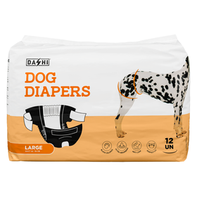 Fraldas Descart&aacute;veis para C&atilde;o L (46-56cm) Dashi