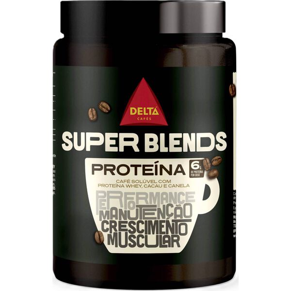 Café Solúvel com Proteína Whey, Cacau e Canela Super Blends Delta