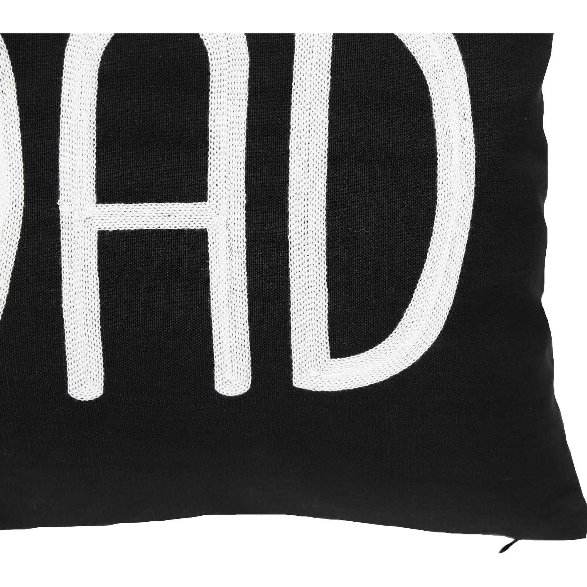 Almofada 45x45cm Preta Dad Kasa