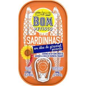 Sardinha em Óleo Picante Bom Petisco