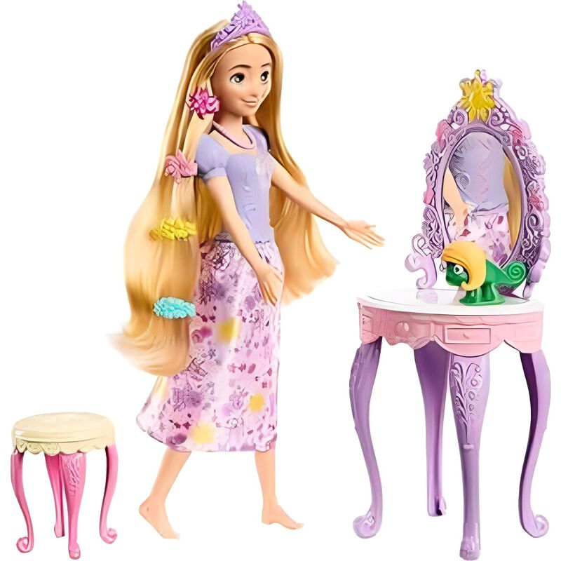Disney - Boneca Princesa Rapunzel com Toucador