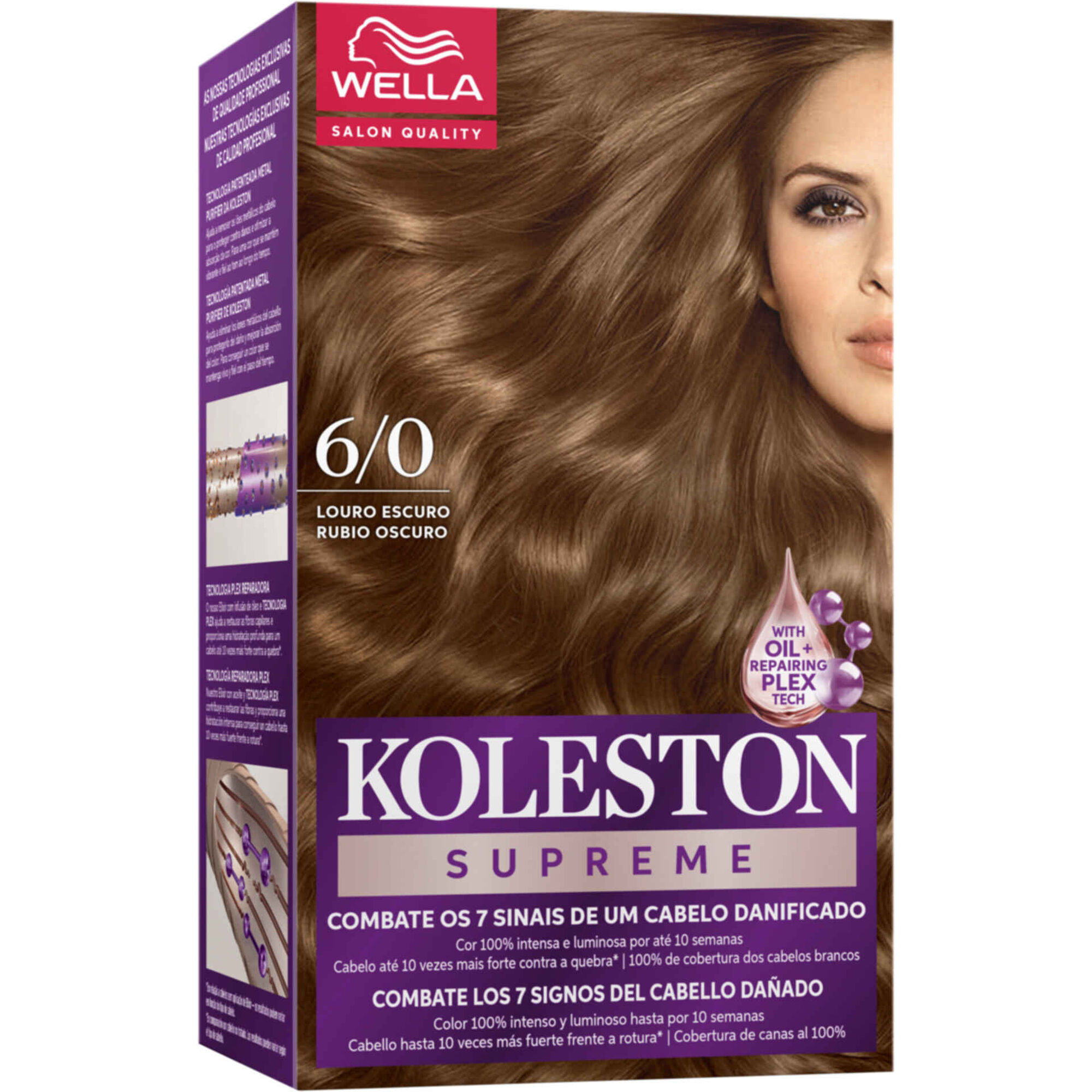Colora&ccedil;&atilde;o Permanente Louro Escuro 6/0 Koleston