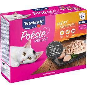 Comida H&uacute;mida para Gato Adulto Po&eacute;sie D&eacute;lice Carne Vitakraft