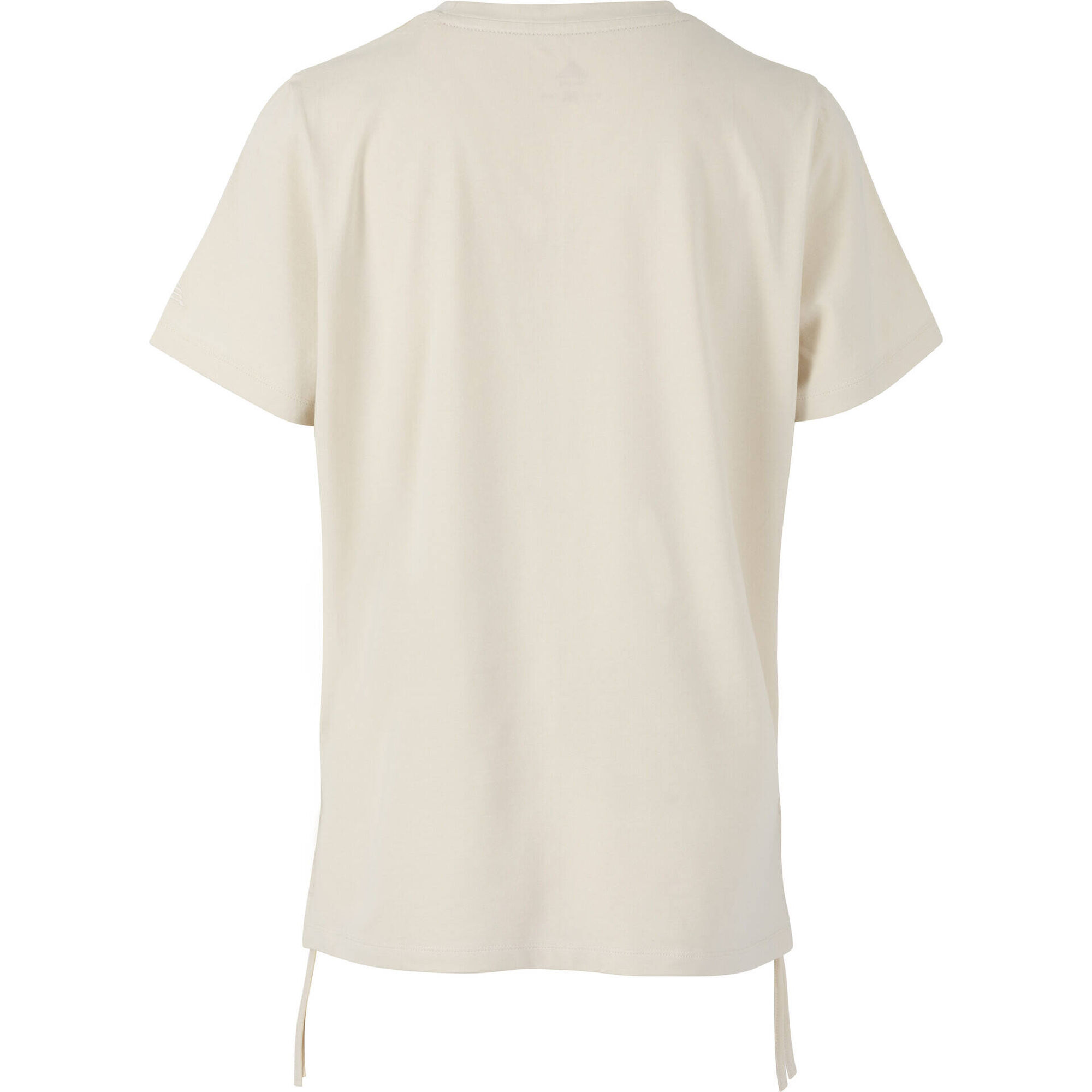 T-Shirt com Abertura Lateral Mulher Bege Berg