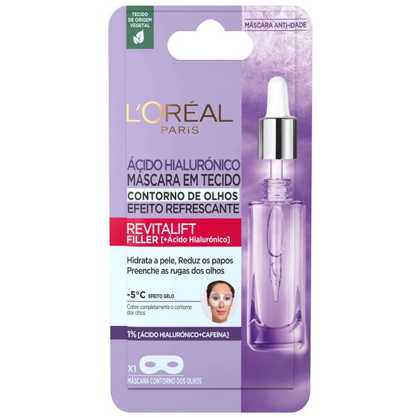 Máscara de Tecido Contorno de Olhos Revitalift Filler LOréal Paris