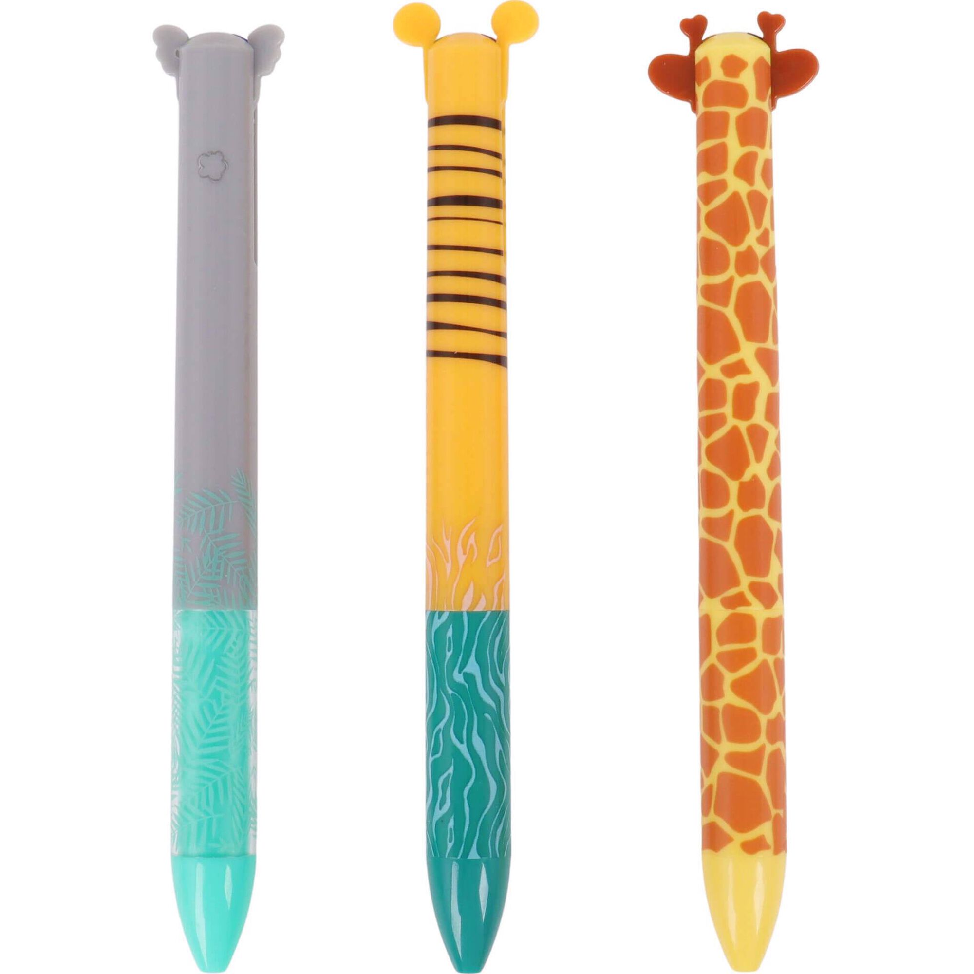 Canetas Apag&aacute;veis de 2 Cores (v&aacute;rios modelos)