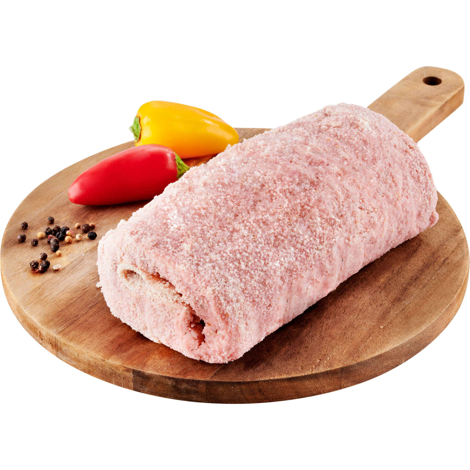 Rolo de Carne de Porco com Queijo e Fiambre