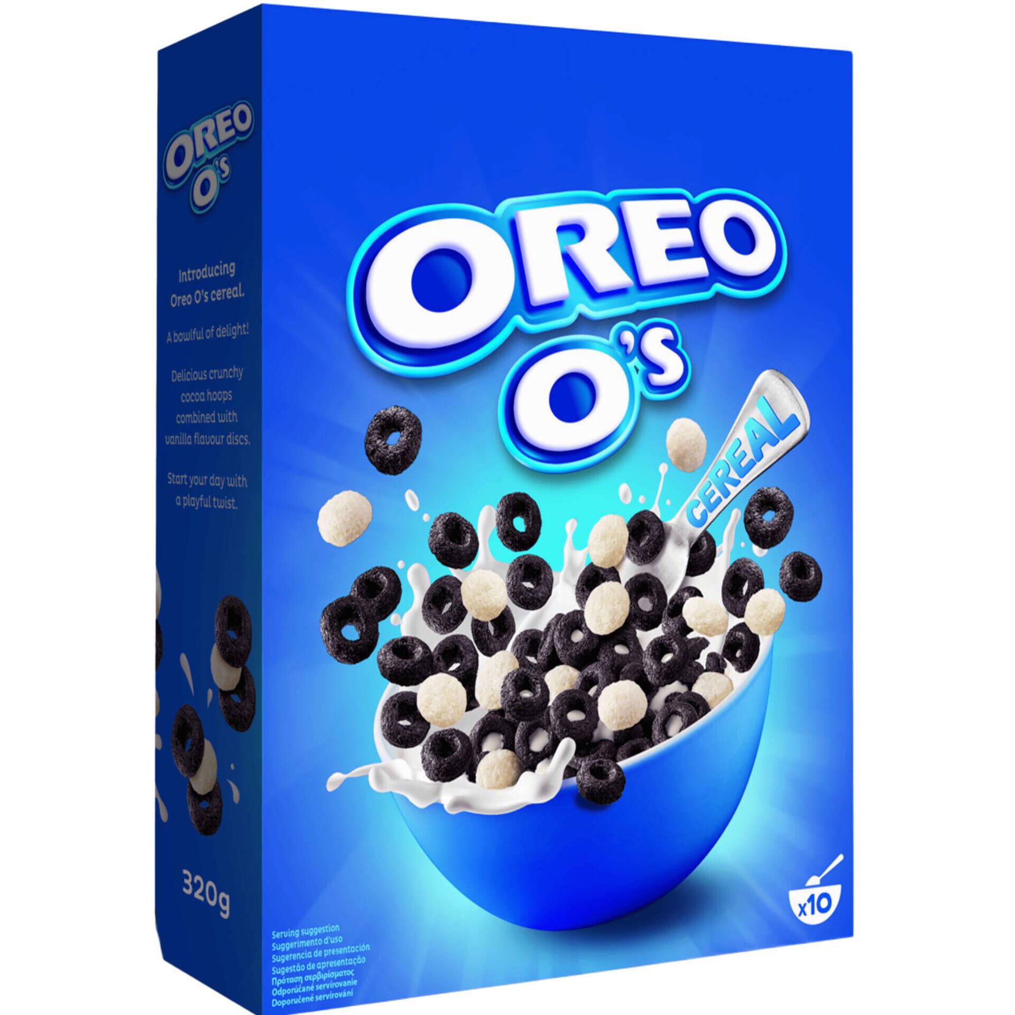 Cereais Argolas de Chocolate e Creme
