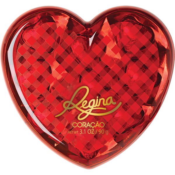 Bombons de Chocolate Coração de Chocolate Leite Amêndoa Regina