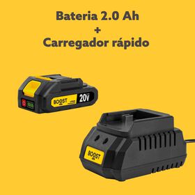 Kit Bateria &Uacute;nica 2.0 Ah e Carregador R&aacute;pido Boost