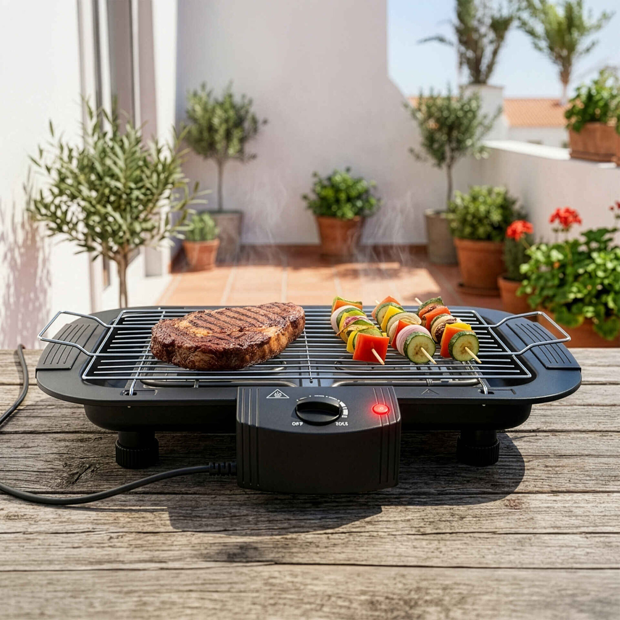 Barbecue El&eacute;trico 1800W Le&ccedil;a Grelha BBQ Collection