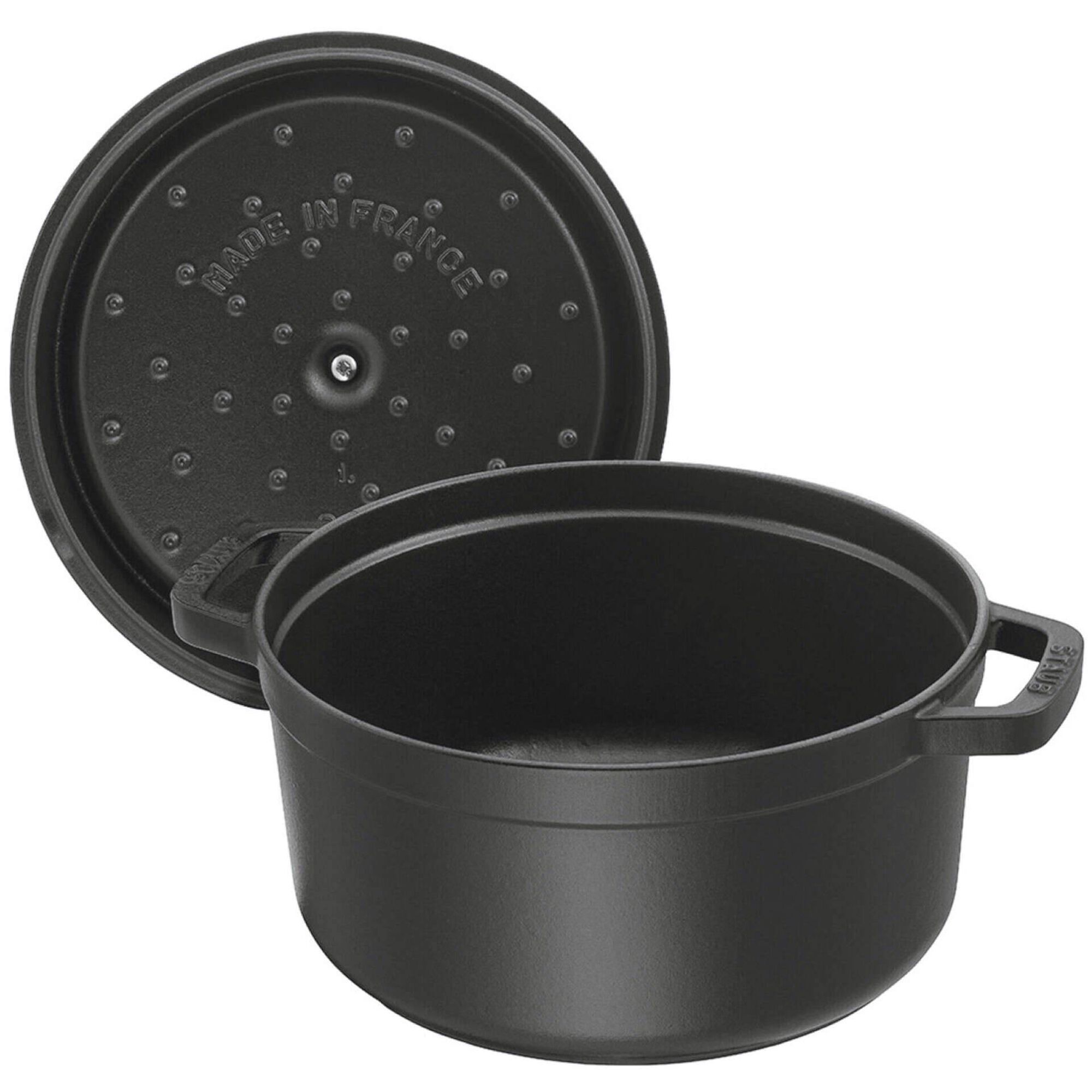 Ca&ccedil;arola Redondo Ferro Fundido 24cm Preta Staub