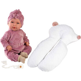 Beb&eacute; Mimi Chorona 42cm com Almofada