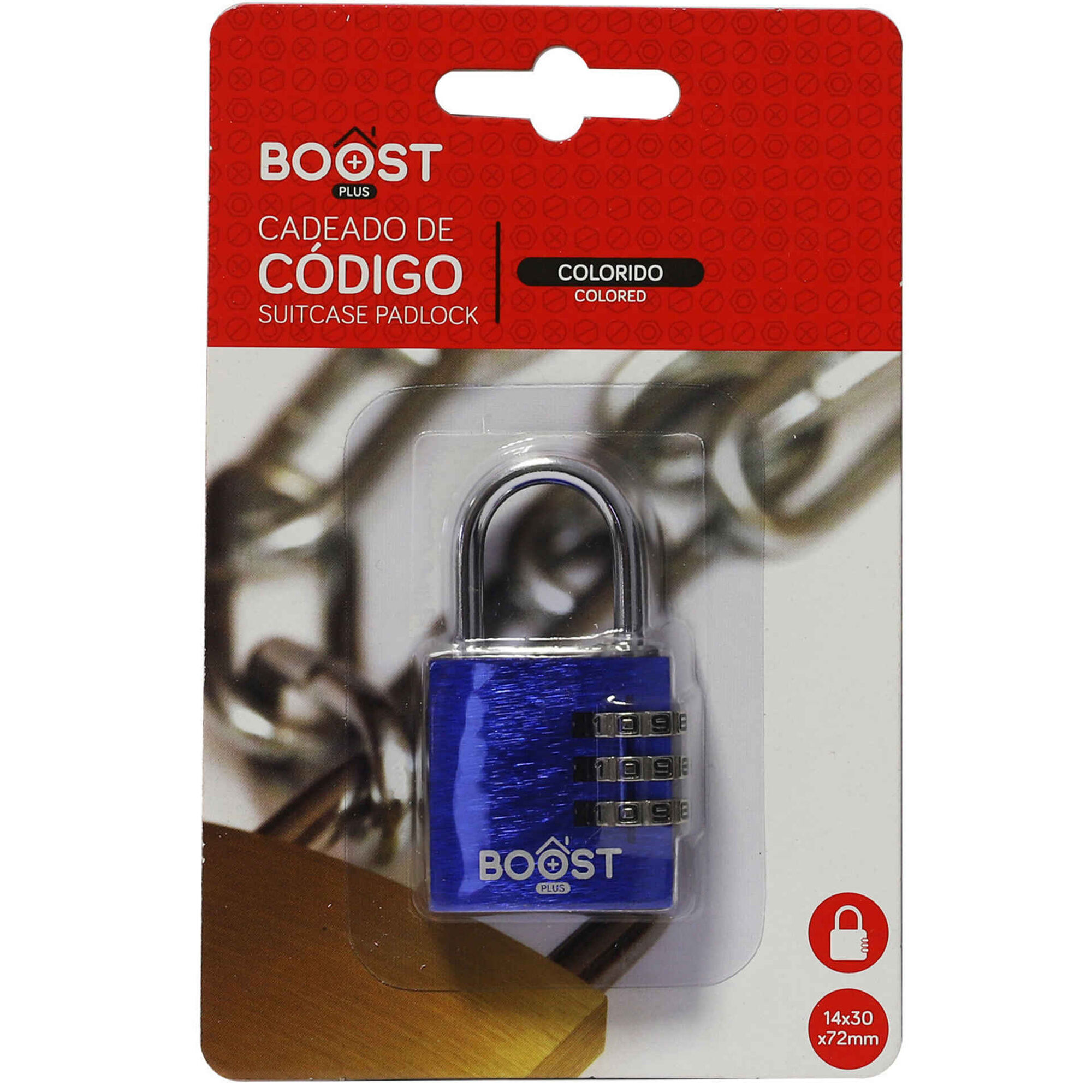 Cadeado com Código (várias cores)