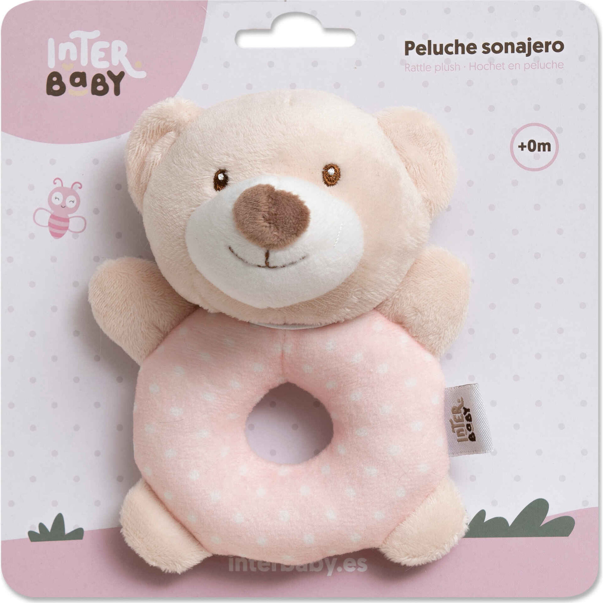 Peluche com Guizos Rosa