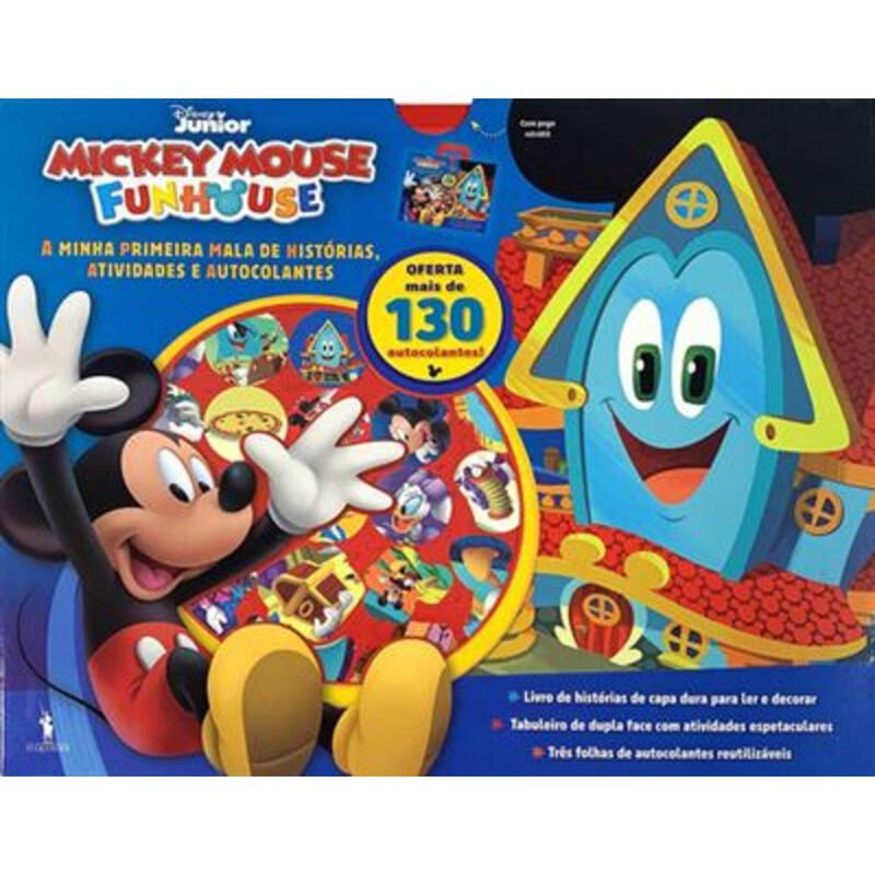 Mickey Funhouse - A Minha Primeira Mala de Histórias, Atividades e Autocolantes de Disney