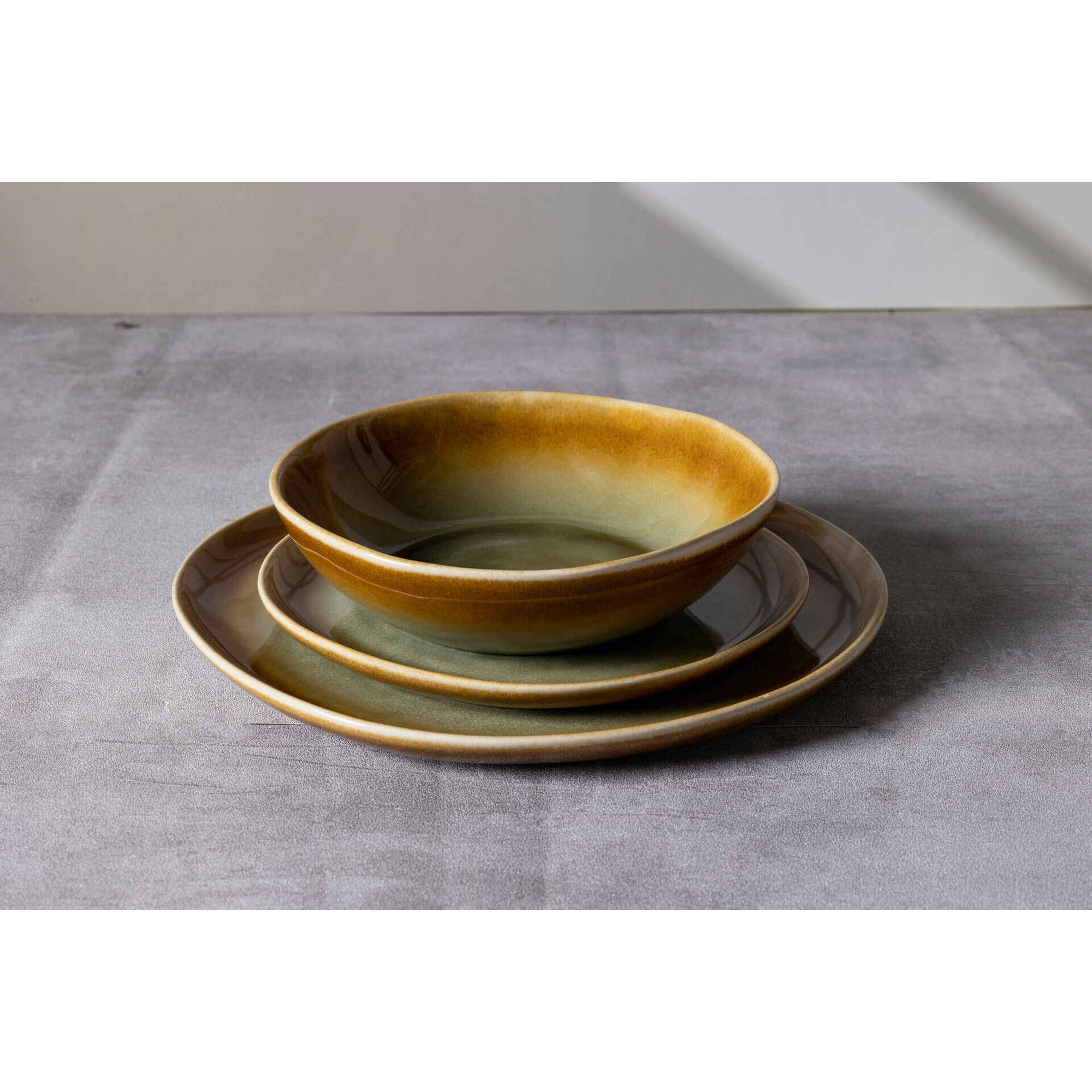 Prato Sopa Grés Redondo 18,8cm Tomar