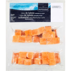 Cubos de Salm&atilde;o Ultracongelado Royal  Greenland