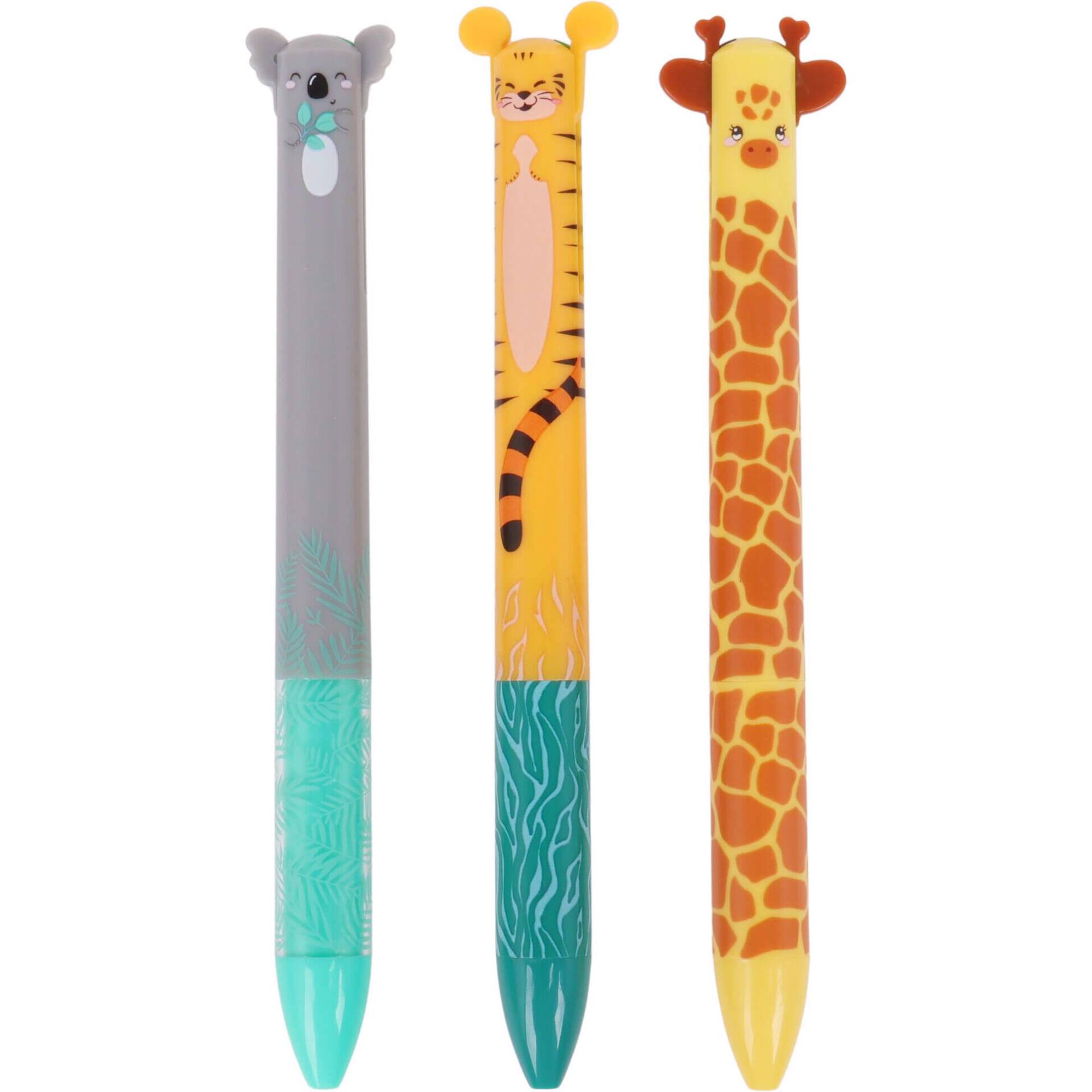 Canetas Apag&aacute;veis de 2 Cores (v&aacute;rios modelos)