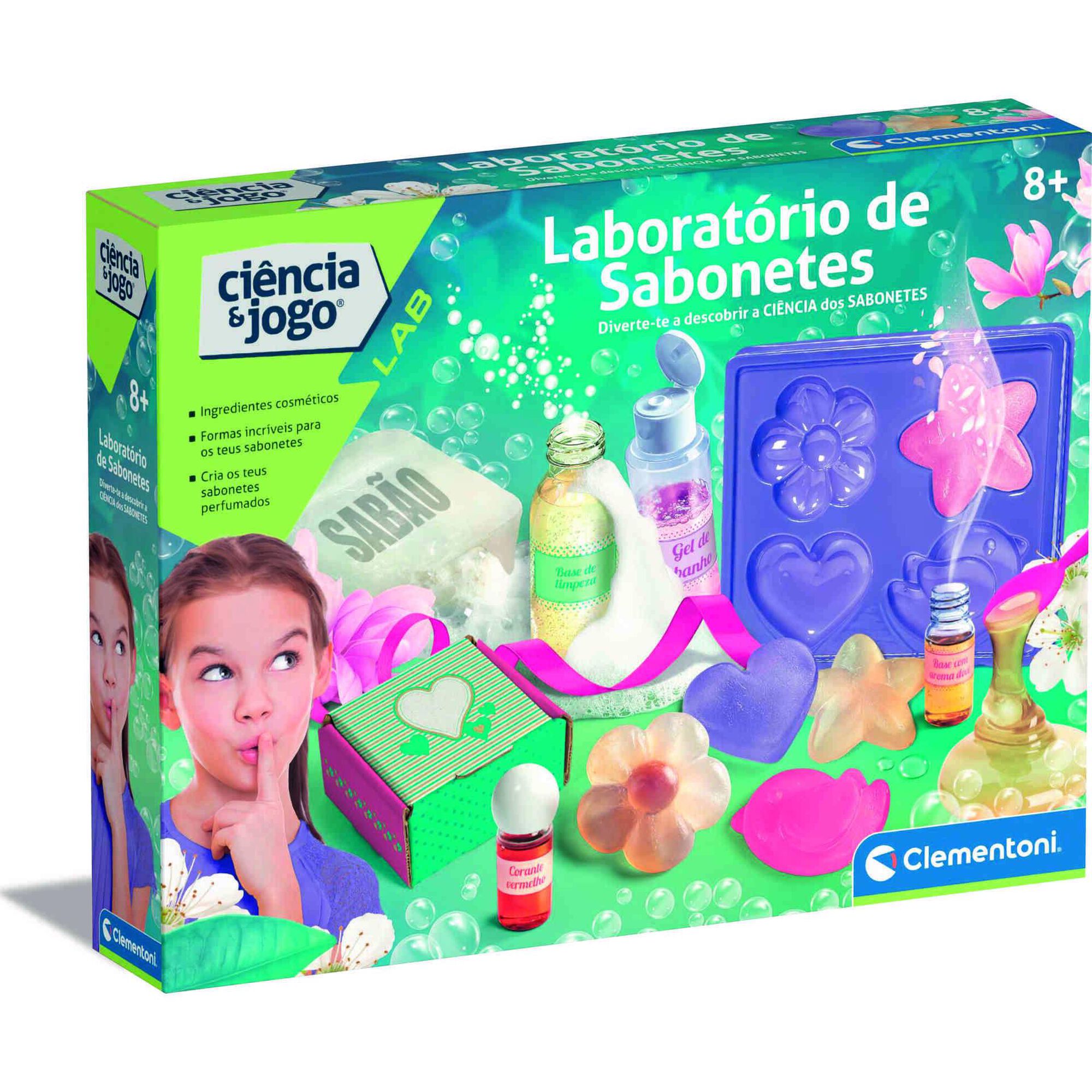 Clementoni - Ci&ecirc;ncia & Jogo - Laborat&oacute;rio de Sabonetes