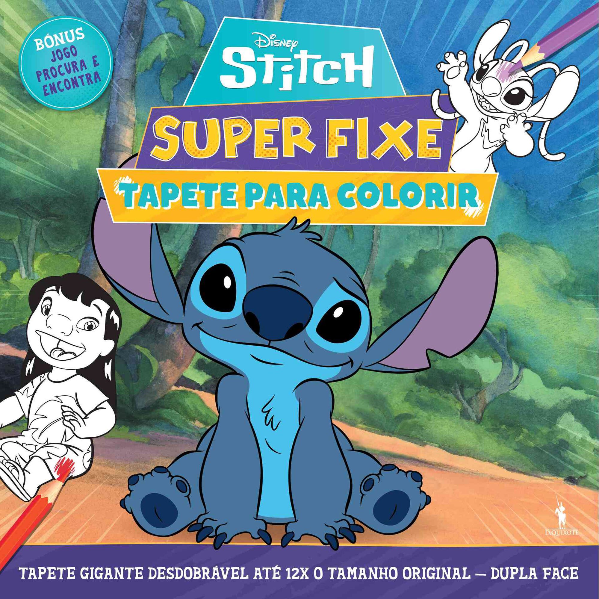 Stitch - Super Fixe - Tapete para Colorir