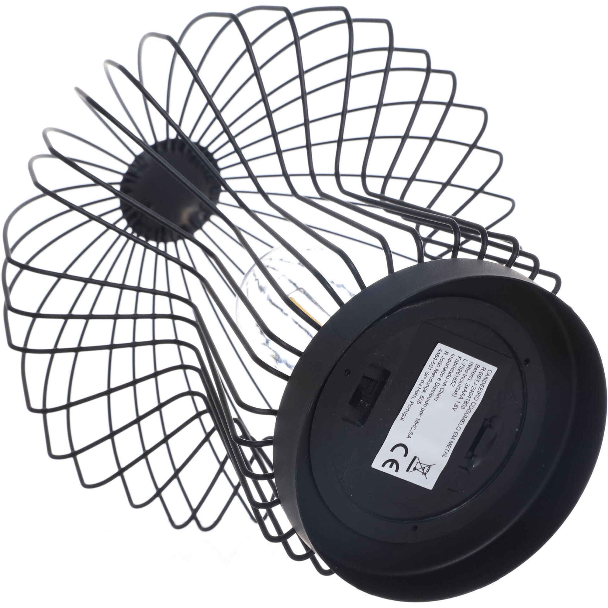 Candeeiro Cogumelo em Metal