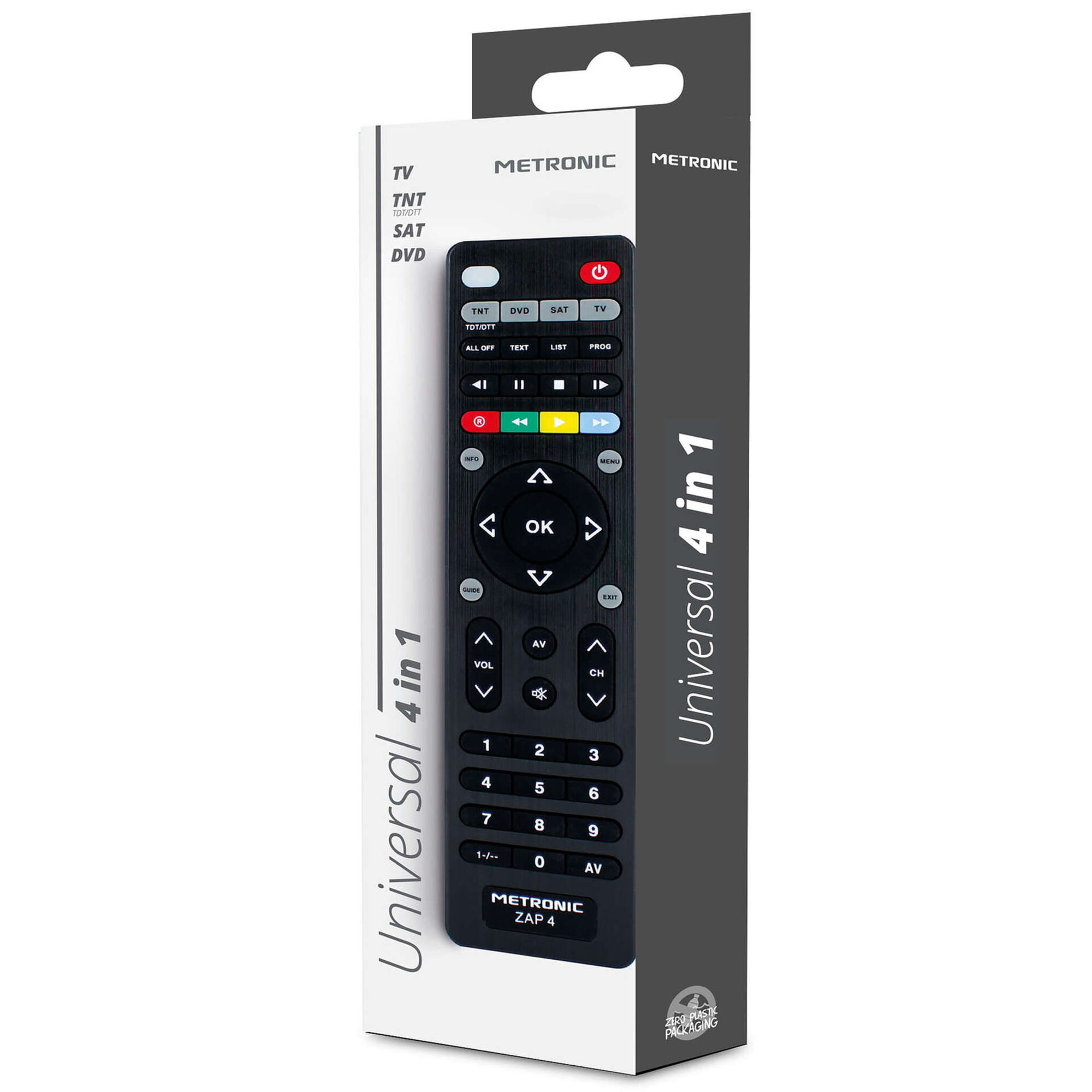 Comando Universal 4 em 1 Preto