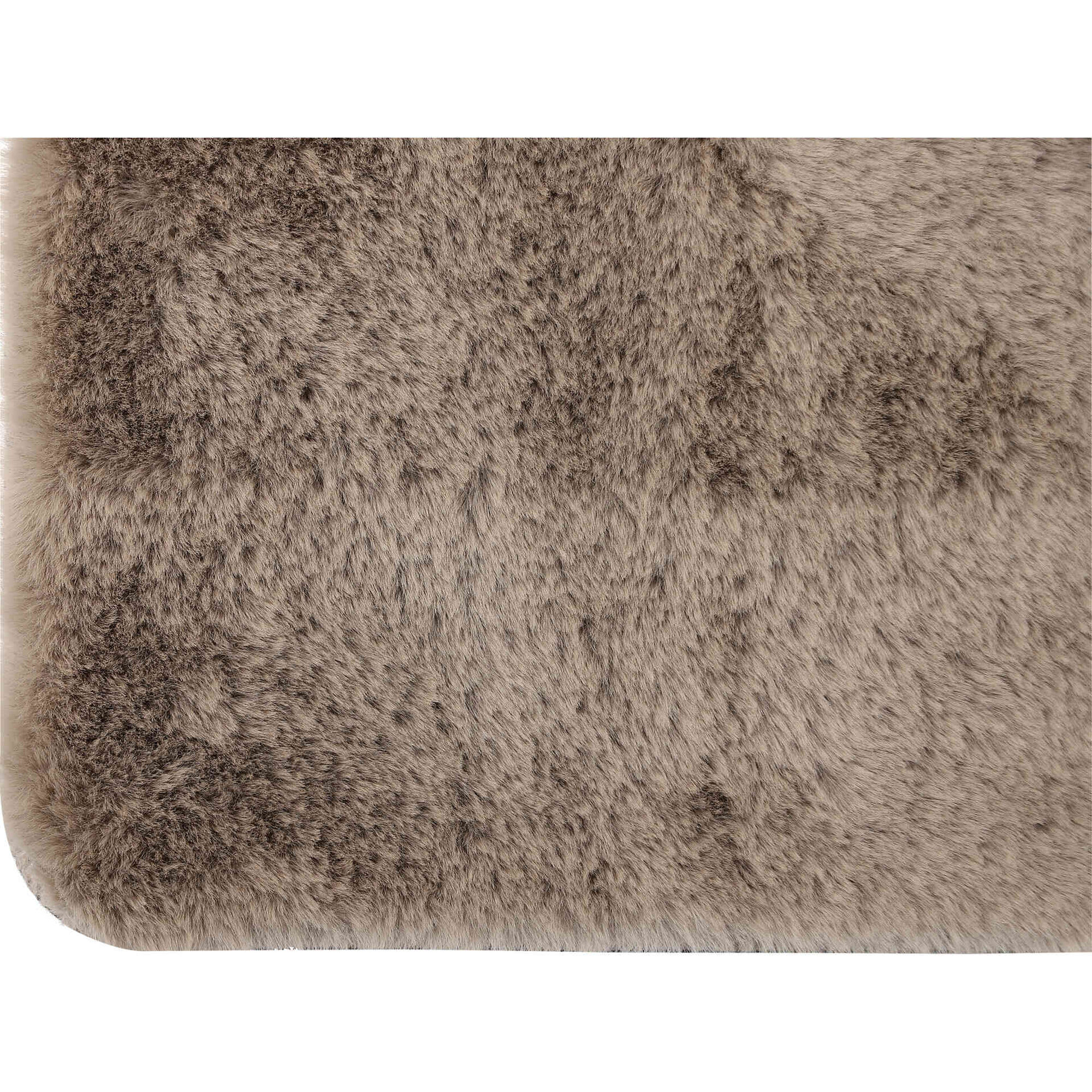 Tapete Pelo 60x90cm Castanho Kasa