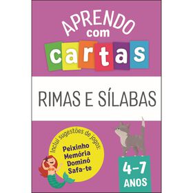 Aprendo com Cartas - Rimas e Sílabas 4-7 Anos